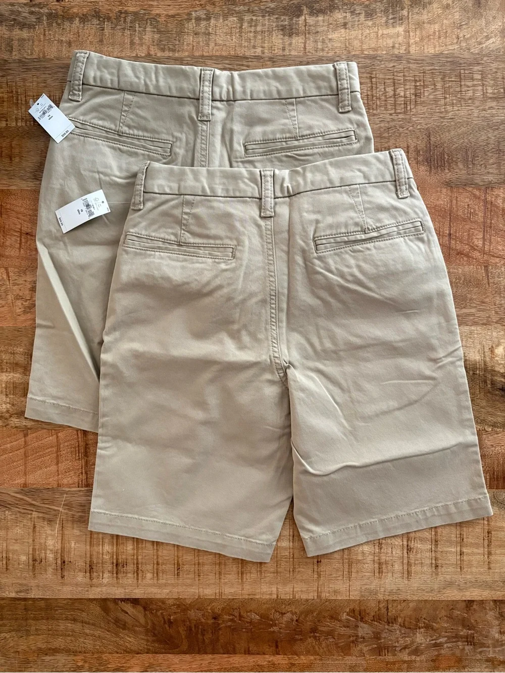 Gap khaki chino shorts boys 16S 16 slim set of two New with Tabs School Uniform